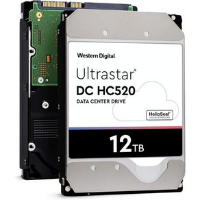 HGST WD Ultasta DC HC530 14TB SATA 6Gb s 3.5인치 데이터 센터 HDD WUH721414ALE604 0F31152 Renewed, 12TB - SE, 1개