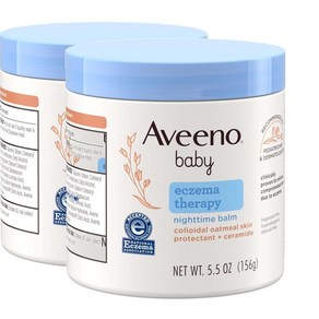 Aveeno 아비노 베이비 엑지마 테라핀 나이트타임 밤 156g 2팩, 2개