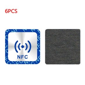 6PCS NFC NTAG213 태그 25mm/30mm 안티 금속 NTAG213 대부분의 휴대폰 컴퓨터 용 태그 스티커 사용 가능한 용량 144 바이트