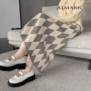 ATMARK (77까지)니트아가일롱스커트_AA36SK017G