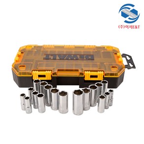 DEWALT 디월트정품 3/8인치 Drive 핸드 육각 복스알 드라이버 롱소켓 세트 DWMT73812 (20pcs)