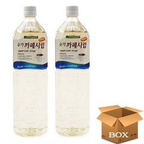 [대상] 슈가카페시럽 1.5 L화이트시럽, 2개, 1.5L