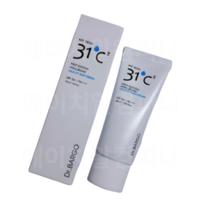 [닥터바르고] 마이스킨 31도씨 퍼스트 에디션 시카 UV 선크림 SPF50+ PA++++ 무기자차 10중 히알루론산 보송 산뜻한 텍스쳐, 30ml, 2개