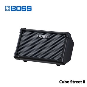 BOSS Cube Steet II 기타 키보드 및 보컬 버스킹에 완벽한 휴대용 거리 공연 기타 앰프, 검은색, 1개