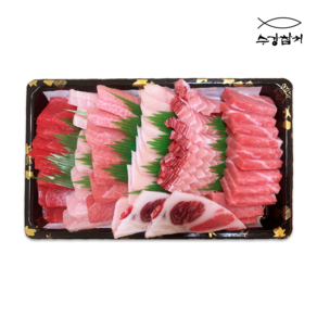 수강참치 손질된 참치회 모둠세트 600g