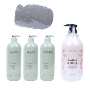 라끄베르 아무때나 때필링 3+1 대용량바디워시, 4개, 500ml