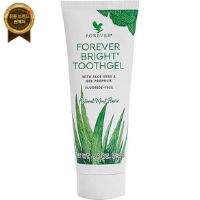 Forever Living Products 포에버 리빙 - 브라이트 투스겔 무불소 알로에 베라 젤과 비 프로폴리스 페퍼민트 스파민트 맛 치과 4.6온스