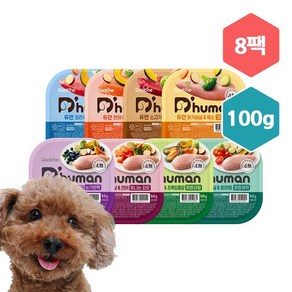 [종류별로 맛보기/중대형견] 자연화식 100g 7종 8팩, 8개, 11_닭가슴살&빌베리 눈가반짝_bs06