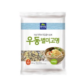 우동별미고명 야채맛 면사랑 500G