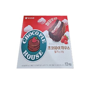 [지노앤코]오리온 초코파이하우스 딸기앤크림, 408g, 8개