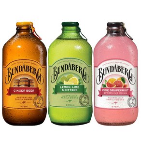 분다버그 탄산음료 진저비어 375ml x 4p + 레몬라임 앤 비터스 375ml x 4p + 핑크 그레이프프룻 375ml x 4p