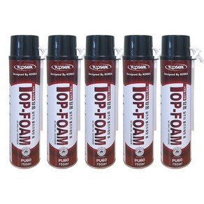 탑씰 탑프라 탑폼 우레탄폼 PU60 750ml [스트로우형], 5개