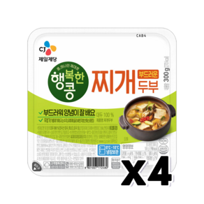 행복한콩 양념이잘배는찌개두부 300g, 4개