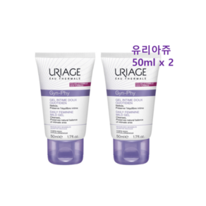 유리아쥬 진피 데일리 페미닌 마일드 젤 여성청결제+ 3ml, 50ml, 2개