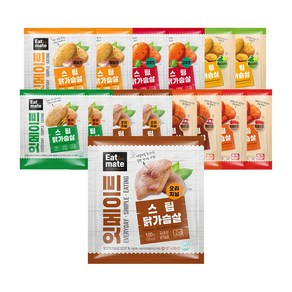 [랭킹닭컴] 잇메이트 스팀 닭가슴살 맛보기, 100g, 15개