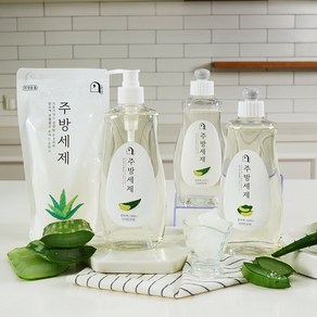 오늘의 쉼표 주방 세제 알로에 300ml 500ml 1종 과일 식기 그릇 세척 기름기 제거