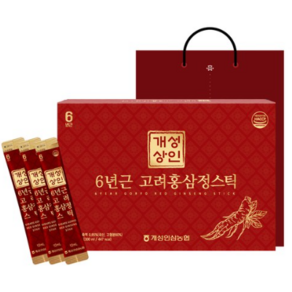 개성상인 6년근 고려홍삼정 스틱 + 쇼핑백, 300ml, 3세트