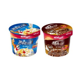 켈로그 첵스초코컵6개입+콘푸로스트컵6개입, 1세트