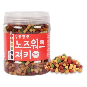 킵펫 강아지 말랑말랑 노즈워크 져키, 혼합맛(황태/연어/치즈/참치/오리), 1kg, 1개