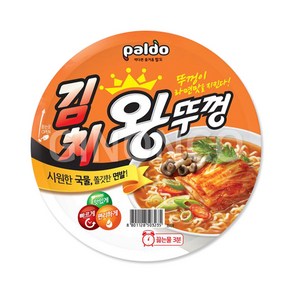 [지노앤코] 팔도 김치 왕뚜껑 110g, 6개