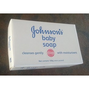 Johnson's Johnson & Johnson 아동용 아기 비누 젠틀 - 99.2g(3.5온스) 비누, 1개