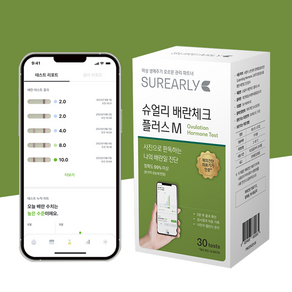 슈얼리 배란 테스트 스트립, 1개, 30개입