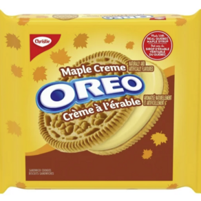 (캐나다직송) 오레오 메이플 크림 샌드위치 쿠키 261g OREO Maple Ceme Sandwich Cookie, 5개