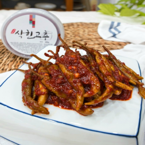 전통우수상 국내산 삭힌 고추김치 고추무침, 1개, 400g