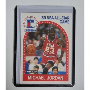 마이클 조던 (구카드상태설명필독) 1989-90 NBA Hoops All-Sta Game Michael Jodan NO-21 NBA 농구 카드, 1개