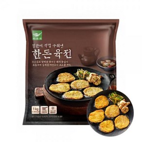 사옹원 한돈육전 1kg 부침개 전 도매 업소용 반찬용, 1개