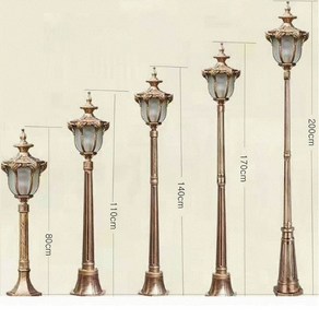 엔틱원형전기등 전기가로등 정원등 공원등 인테리어등 펜션등 전원주택등, 170cm