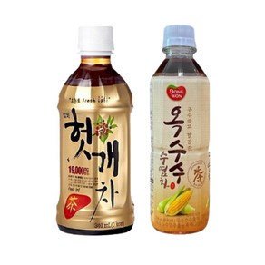 [한번에먹자쇼핑몰] 차 음료 혼합 2종 각 10개씩 / 일화 헛개차 340ml + 동원 옥수수수염차 340ml / 총 20개, 1개