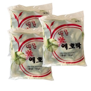 찌개 볶음용 냉동 반달애호박(1kg), 애호박반달3개, 3개