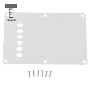 일렉트릭 기타 트레몰로 캐비티 커버 백 플레이트 기타, White, 1개