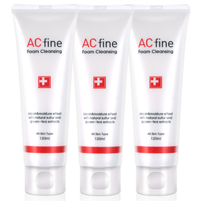 [에이씨화인 공식몰] acfine foam cleansing 폼클렌징 3개, 120ml