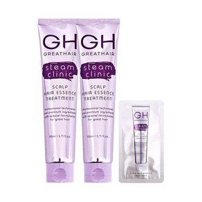 gh스팀 그레이트 헤어 스칼프 에센스 트리트먼트 110ml 2개 스팀 클리닉