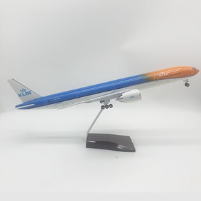 케이엘엠 항공 KLM 보잉 777 여객기 다이캐스트 1:160 LED 버전, 60cm * 20cm * 12cm, 1개