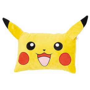 모리피로 (MORIPiLO) 포켓 몬스터 피카츄 베개 S 사이즈 약 40cm x 30cm x 10cm 옐로우 공식 캐릭터 상품 포켓몬 아이 마쿠라, 1개