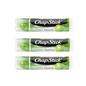 Chapstick 챕스틱 그린애플 립밤, 3개, 4g, Geen Apple