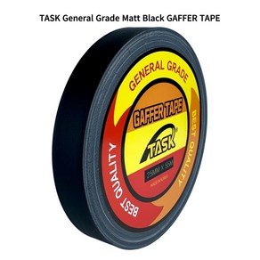 테스크 수출용(국내산) 개퍼테이프 무광 면테이프 25MM X 55M MATT BLACK