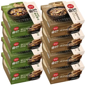 햇반 솥반 영양밥 버섯 200g x 4p + 뿌리채소 200g x 4p 세트, 1세트