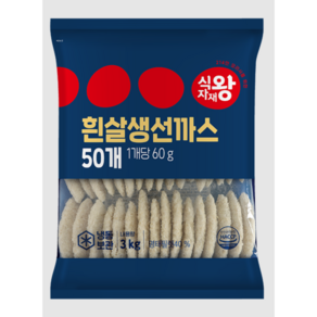 식자재왕 흰살생선까스, 1개, 3kg