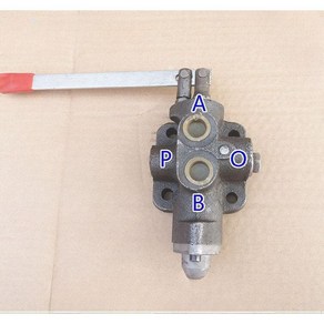 유압분배기 밸브 수동 양방향 스위치 제어기 단일 조절 실린더, 1개