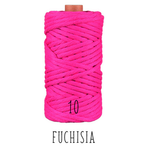 노티튜드 순면 컬러 푼사 4mm 마크라메실 90야드, 07 FUCHISIA, 1개