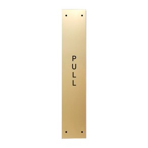 고정문 디자인문패 슬림골드바 골드무광 S, PULL, 1개