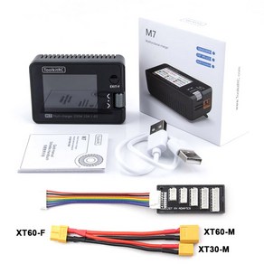 ToolkitRC M7 리튬 배터리 밸런스 충전동 방전동 1-6S Lipo 전압 서보 검사기 ESC 수신기 신호 테스터 200W 10A, [02] M7 With XT60 XT30, 1개