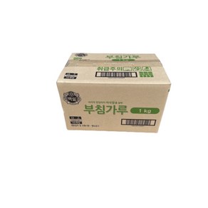 백설 바삭부침가루 1KG 10 박스상품, 10개