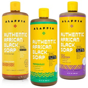 알라피아 아프리칸 올인원 대용량 블랙 비누 950ml ALAFFIA AFRICAN BLACK SOAP, PEPPERMINT