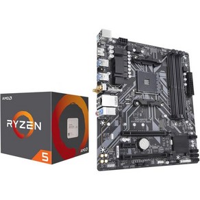 내륙 AMD Ryzen 7 7700X CPU 프로세서 번들GIGAB 포함YTE B650 게이밍 X AX V2 마더보드AM5 ATX DDR5 USB 3.2 Gen2x2 Type-, AMD Ryzen 5 4500+GIGABYTE B450, 1개