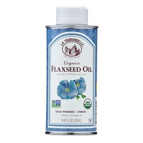 La Touangelle Oganic Flaxseed Oil Essential Om La Touangelle 유기농 아마씨 오일 심장 건강 impove을 위한 필수, 250ml, 1개